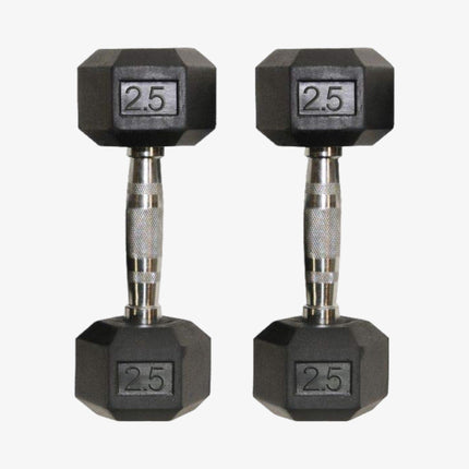 Koxton Hexa Shape Rubber Dumbbell (Pc)
