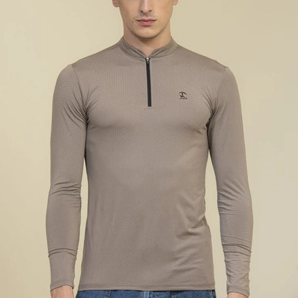 Jtee Zipper T-Shirt Full Sleeves