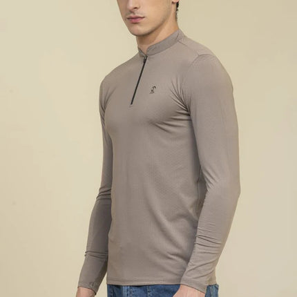 Jtee Zipper T-Shirt Full Sleeves