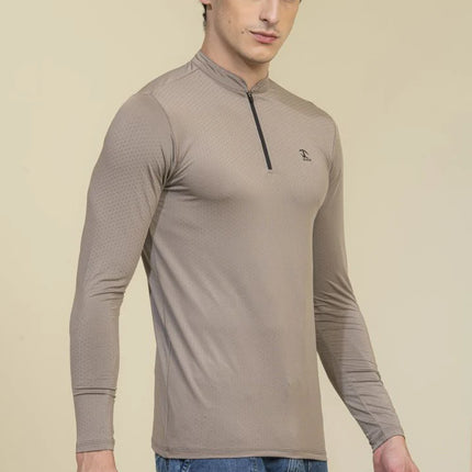 Jtee Zipper T-Shirt Full Sleeves