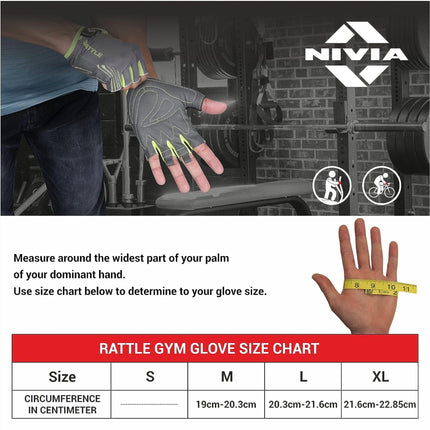 NIVIA RATTLE Gym & Fitness Gloves