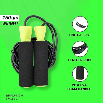 Nivia 11031 Speed Jump Ropes (Handle Material: Foam) Black