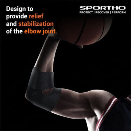 Nivia Orthopedic Basic Elbow Support Black - Free Size