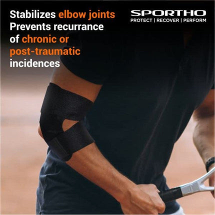 Nivia Orthopedic Basic Elbow Support Black - Free Size