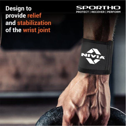 Nivia Basic Wrist Support Adjustable with Velcro