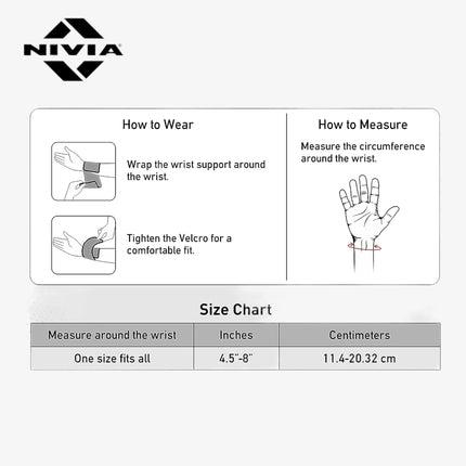 Nivia Basic Wrist Support Adjustable with Velcro