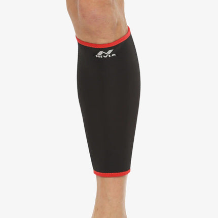 NIVIA Orthopedic Calf Support Slip - in Knee Support (Black, Red)
