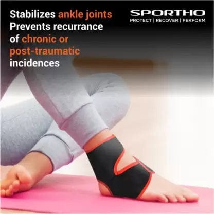 Nivia Orthopedic Performance Ankle Support Adjustable( Free Size, Black)