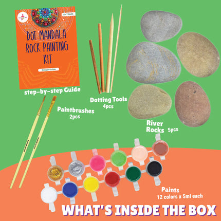 Kalakaram Dot Mandala Rock Painting Kit