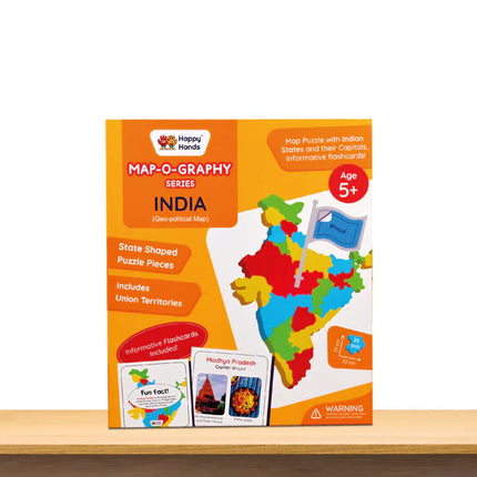 Happy Hands Map-O-Graphy Series India Map
