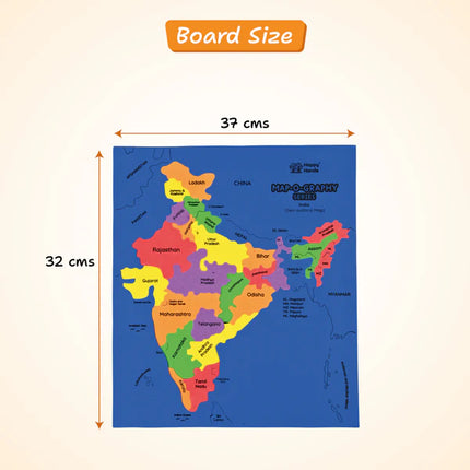 Happy Hands Map-O-Graphy Series India Map