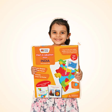 Happy Hands Map-O-Graphy Series India Map