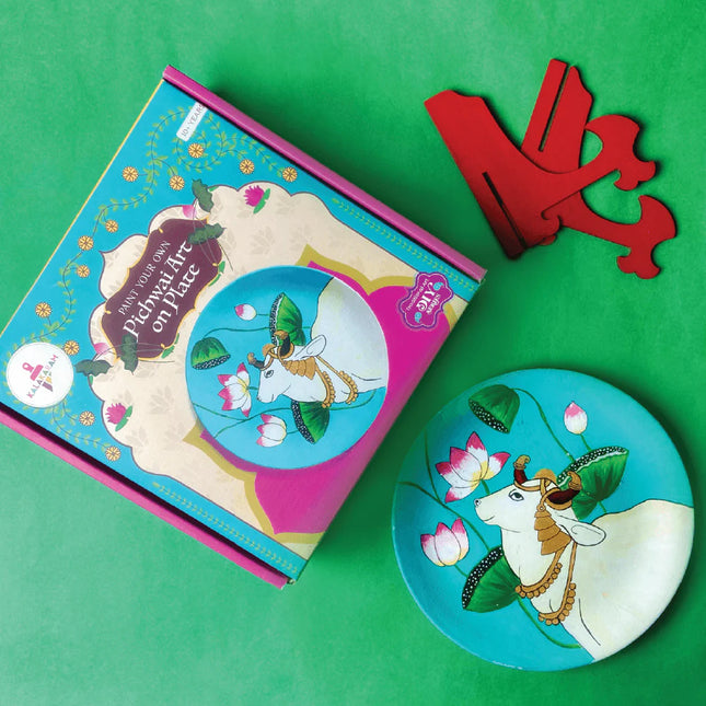 Kalakaram Pichwai Art On Plate Painting Kit