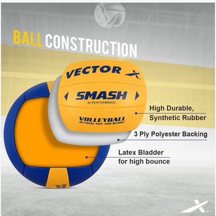 Vector X Smash Hand Stitched PU Volleybal