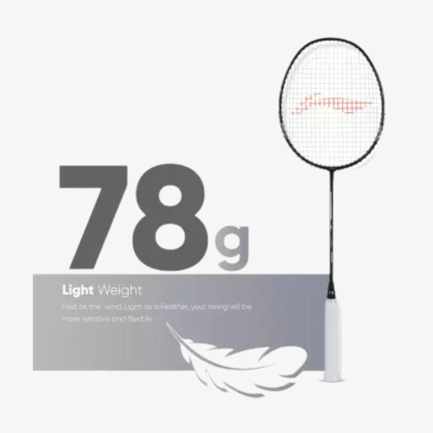 Lining Racket 78g Li-Ning Air-Force 78 G3 Badminton Racquet – Romjee Sports Llp