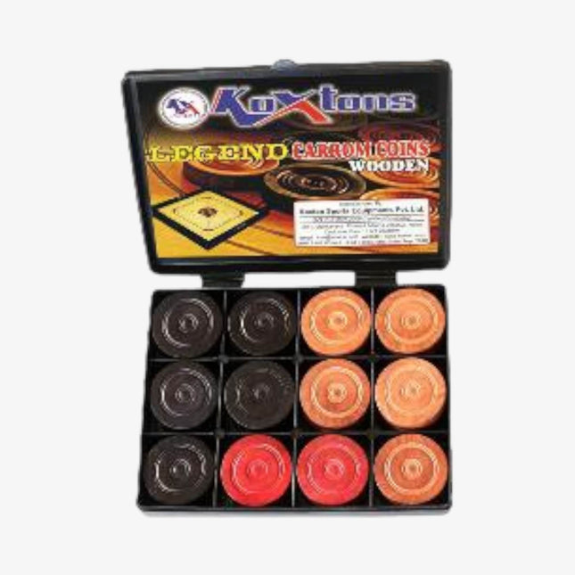 Koxtons Carrom Men Wooden Legend Coins