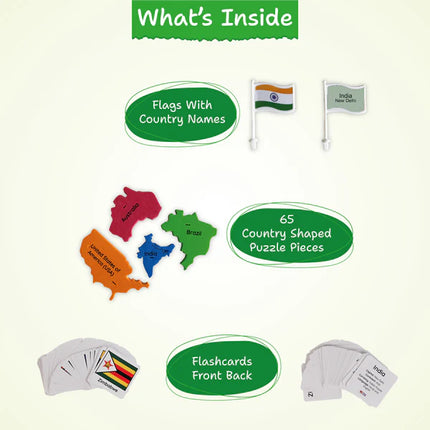 Happy Hands Map-O-Graphy Series World Map