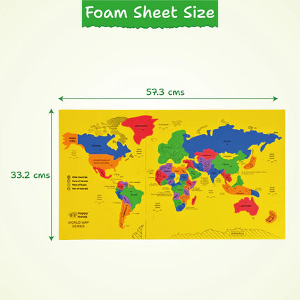Happy Hands Map-O-Graphy Series World Map