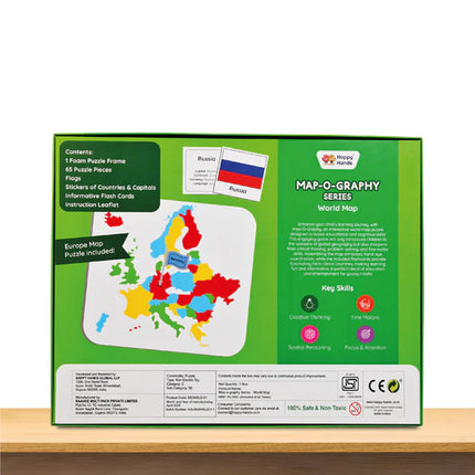 Happy Hands Map-O-Graphy Series World Map