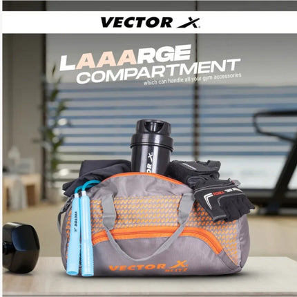 Vector X Blitz Gym Bag (‎Gray-Orange)