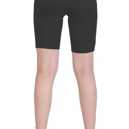 Laasa Skinny Fit High Rise Knee Shorts