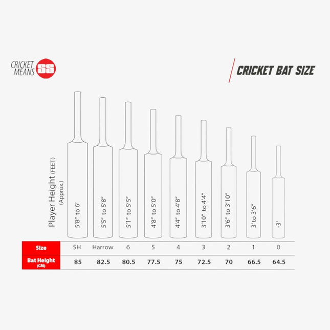 Ton Gutsy English Willow Cricket Bat Size - SH, Harrow, 6, 5