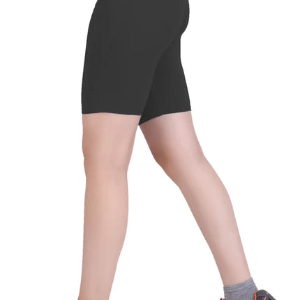 Laasa Skinny Fit High Rise Knee Shorts