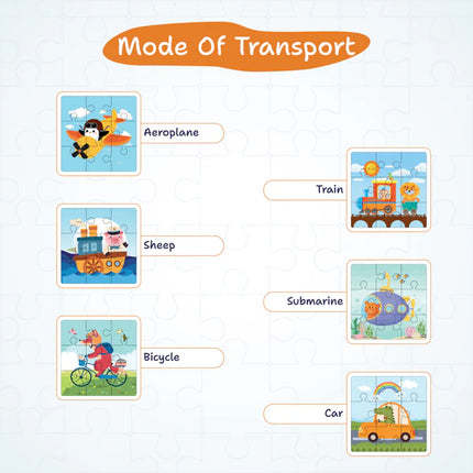 Happy Hands Puzzle Party Mode Of Transport