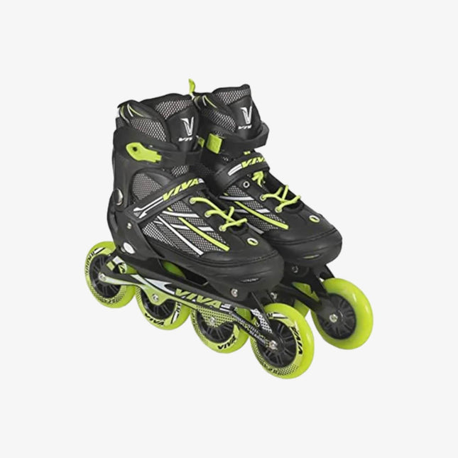 Viva LF-0935XL Inline Skates, 100mm - Black/Yellow