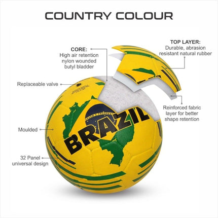 Nivia Country Colour Itaia Football (Size 3, 5)