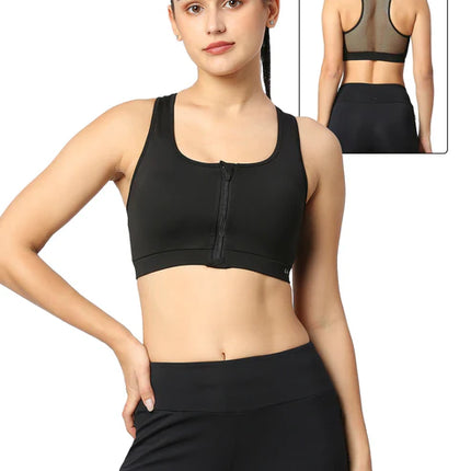 Laasa Sports Bra with Front Zip 2340