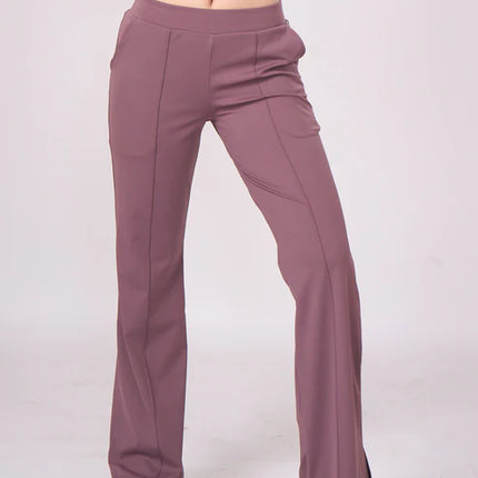 Laasa Bell Bottom Trousers with Side Cut