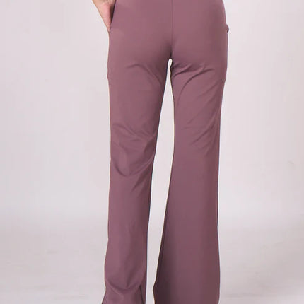 Laasa Bell Bottom Trousers with Side Cut
