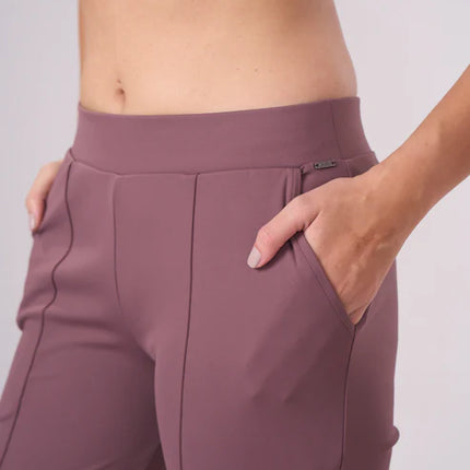 Laasa Bell Bottom Trousers with Side Cut