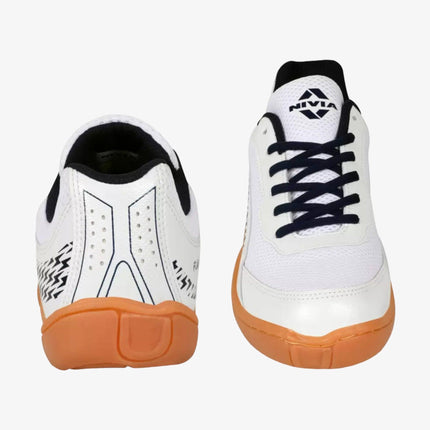Nivia Flash 2.0 Badminton Shoes (White)