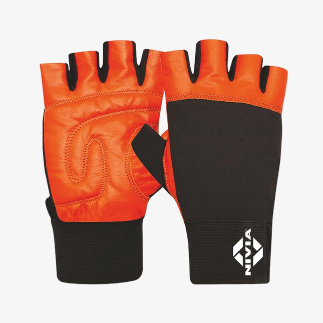 Nivia Leather Weightlifting Gym Gloves