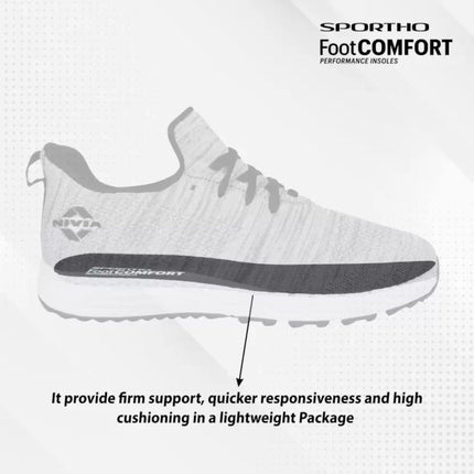 Nivia Impulse Knitted Running Shoes for Men