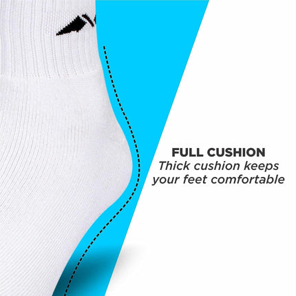 Nivia Men's Encounter Sports Polyester Short Socks, Pack of 3