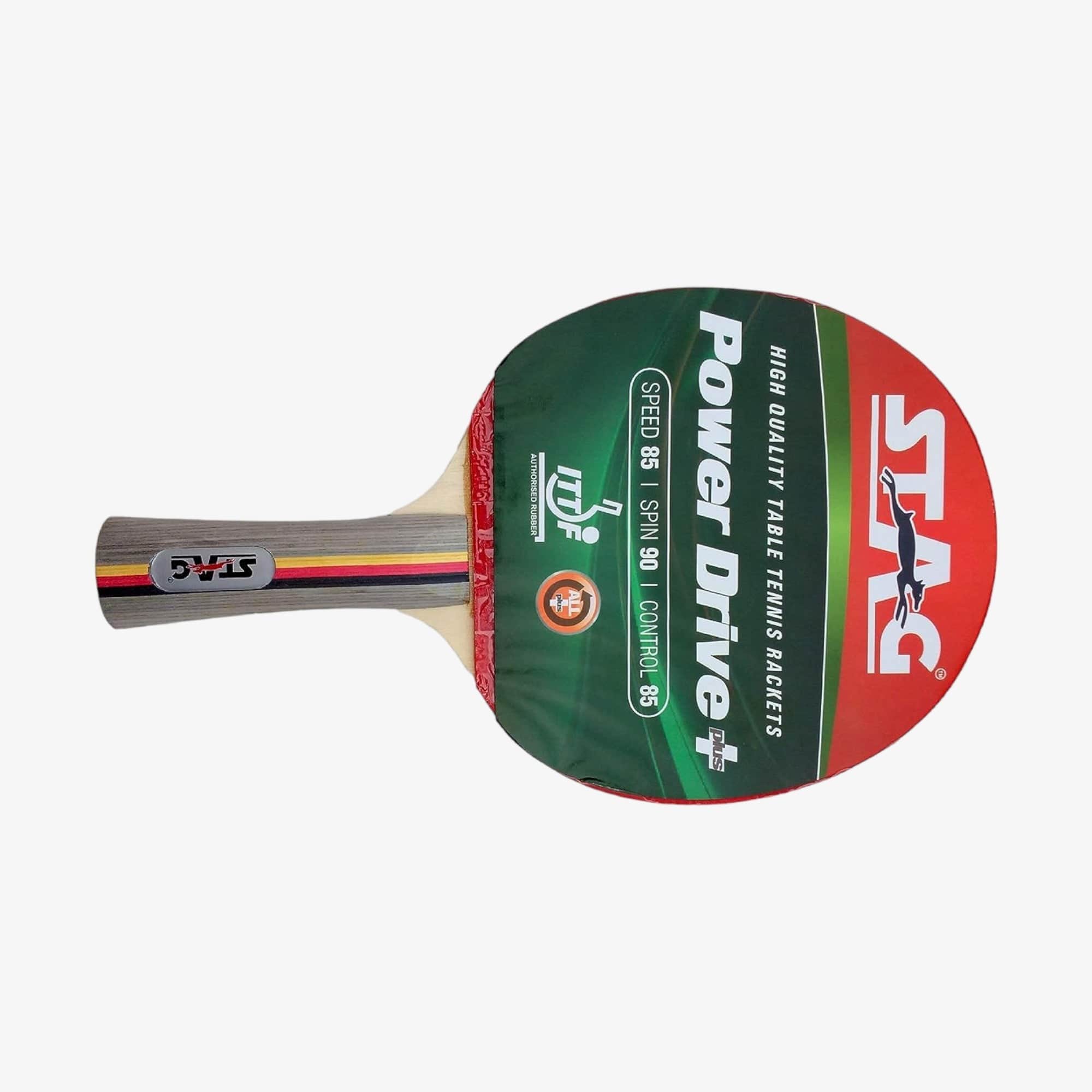 Stag Power Drive Red, Black Table Tennis Racquet Romjee Sports Llp
