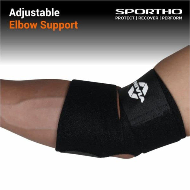 Nivia Orthopedic Basic Elbow Support Black - Free Size