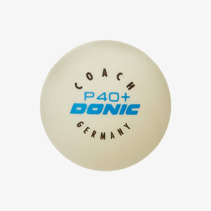 Donic Coach P40+ Plastic Tennis Ball, 40 mm