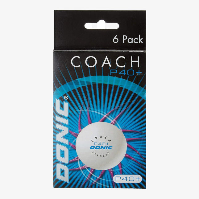 Donic Coach P40+ Plastic Tennis Ball, 40 mm