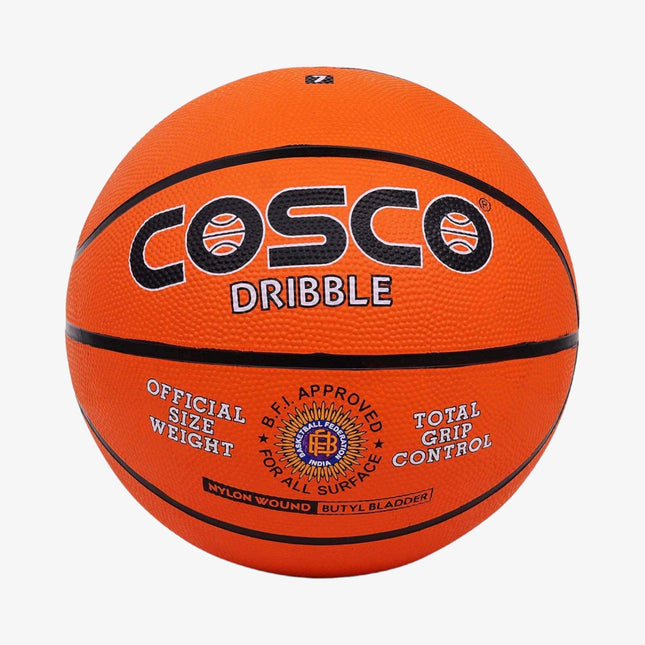 Cosco Dribble Rubber Moulded Basketball (Size-6,7)