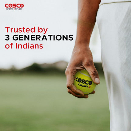 Cosco Light Weight Cricket Ball, (Yellow)