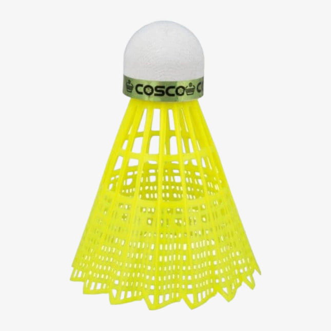 COSCO Badminton Shuttlecock Aero 500, Yellow (Pack of 6)