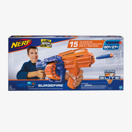 Nerf Surgefire Elite Blaster 15-Dart Rotating Drum (E0011)