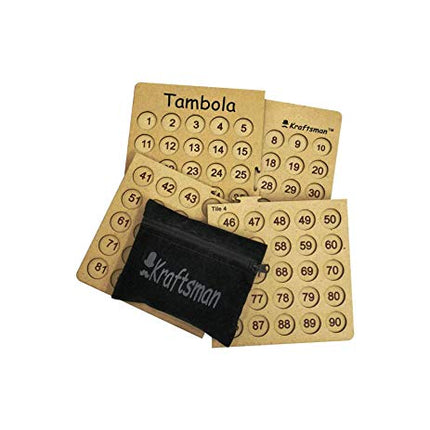 Kraftsman Wooden Tambola Board Game With 600 Tickets