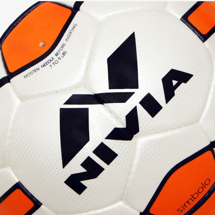 Nivia Simbolo Leather Football (Size 5)
