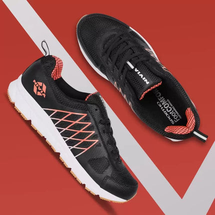 Nivia Snake 2.0 Running Shoes -Black
