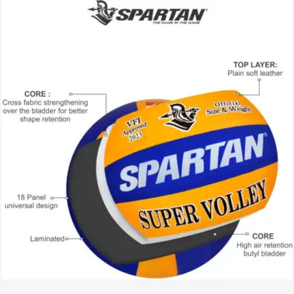 Spartan Super Volley Volleyball (Size 4)